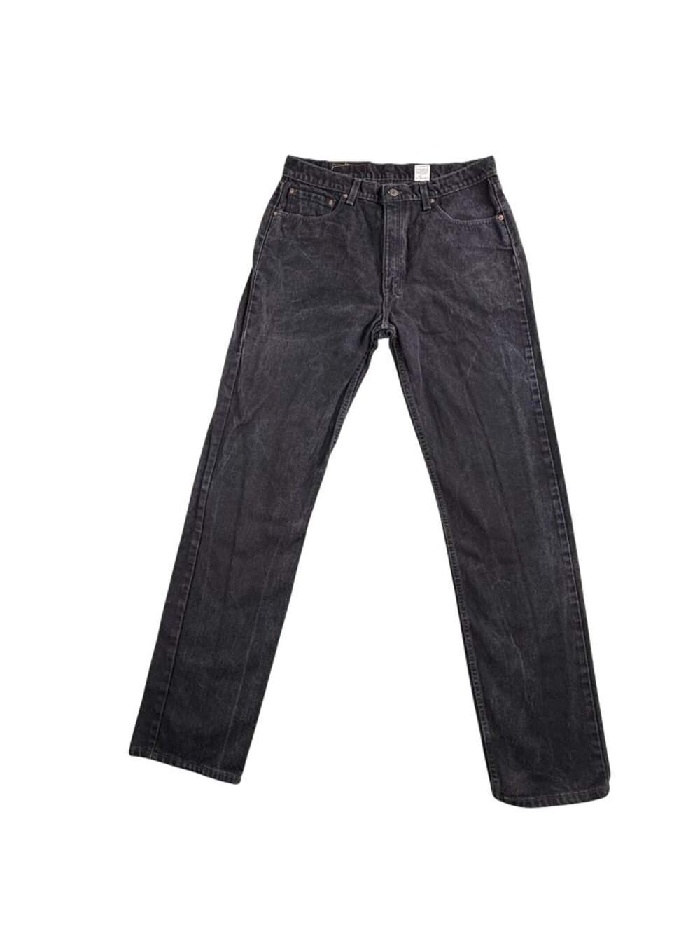 Vintage Levis 505 Jeans Mens 36x36 Black Regular Straight Zip Fly Made USA 90s